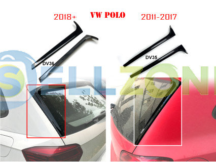 Δύο μοντέλα lip spoiler για πορτμπαγκάζ του VW Polo MK5 MK6 - DV35 DV36